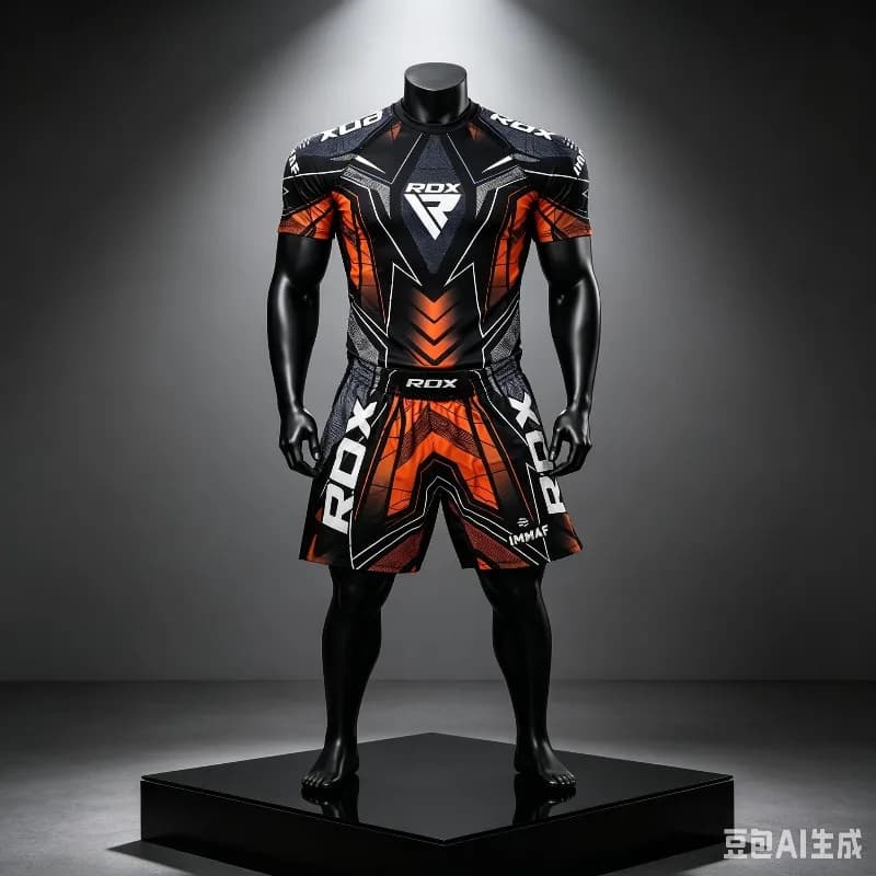 Summer New MMA RDX Fighting Night Tee Shorts Men Kid Boxing Training Sports Set Oversized Breathable Speed Drying Jersey