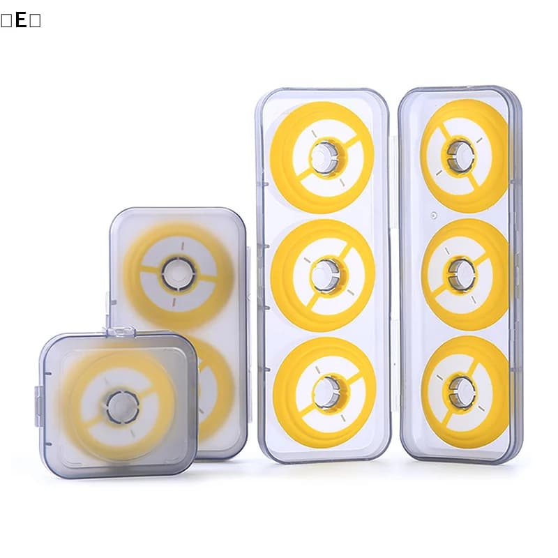 WAYE DESCRIPTION2-6 Silicone Spools for Wrapping Fishing Lenz, Main Bobbin Box Not Damaging Lenz, Spiral Wrapper Closed for Fishing Equipment