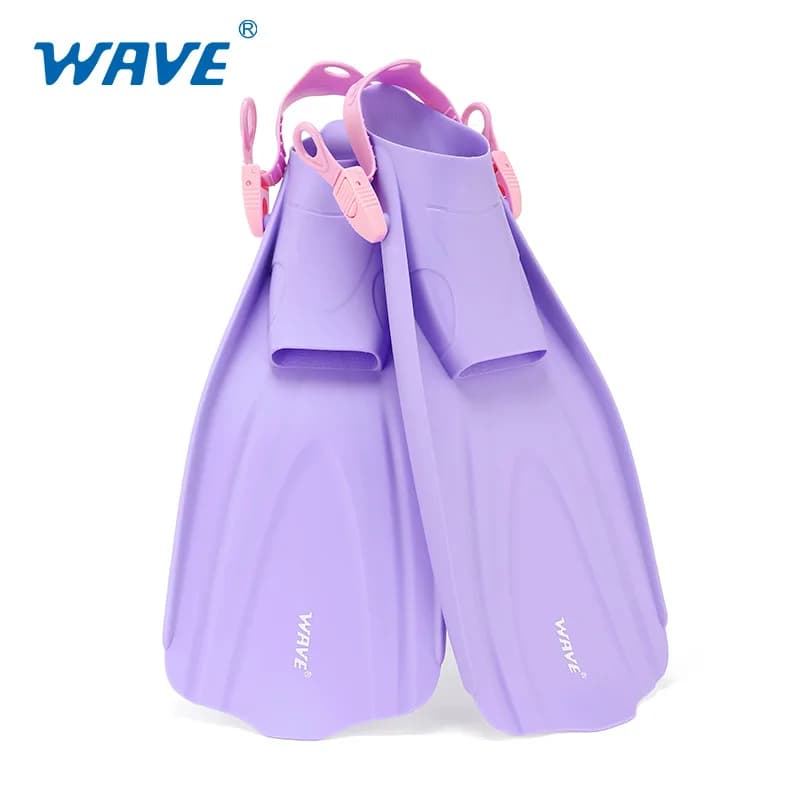 Pinne da immersione professionali regolabili WAVE per uomo donna Pinne da immersione monopinna per piede da snorkeling sommergibile lungo in silicone