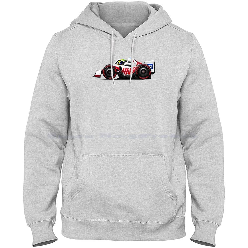 Mick Schumacher Mini Car 100% Pure Cotton Hoodie Tshirt Lewis Seb Hamilton Vettel Carlos Sainz Charles Leclerc Scuderia Alpha