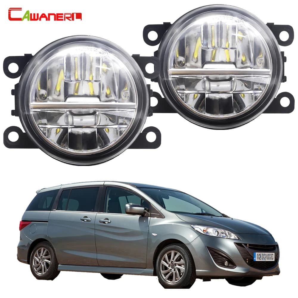 2 pezzi 30W gruppo fendinebbia 6000LM paraurti anteriore auto LED fendinebbia lampada di marcia diurna DRL H11 per Mazda MPV II (LW) 1999-2006