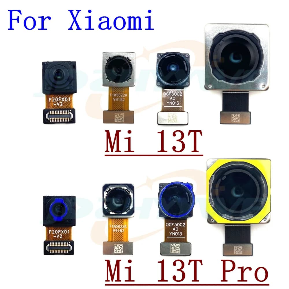 Fotocamera anteriore posteriore per Xiaomi Mi 13T Pro 13Tpro Selfie Frontale posteriore frontale Cavo flessibile per fotocamera posteriore grandangolare principale