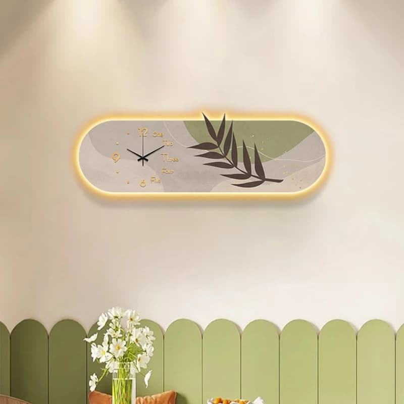 Orologio da parete creativo nordico Moda moderna Soggiorno Orologio da parete semplice Led Xenomorph Decorazioni romantiche Reloj De Pared