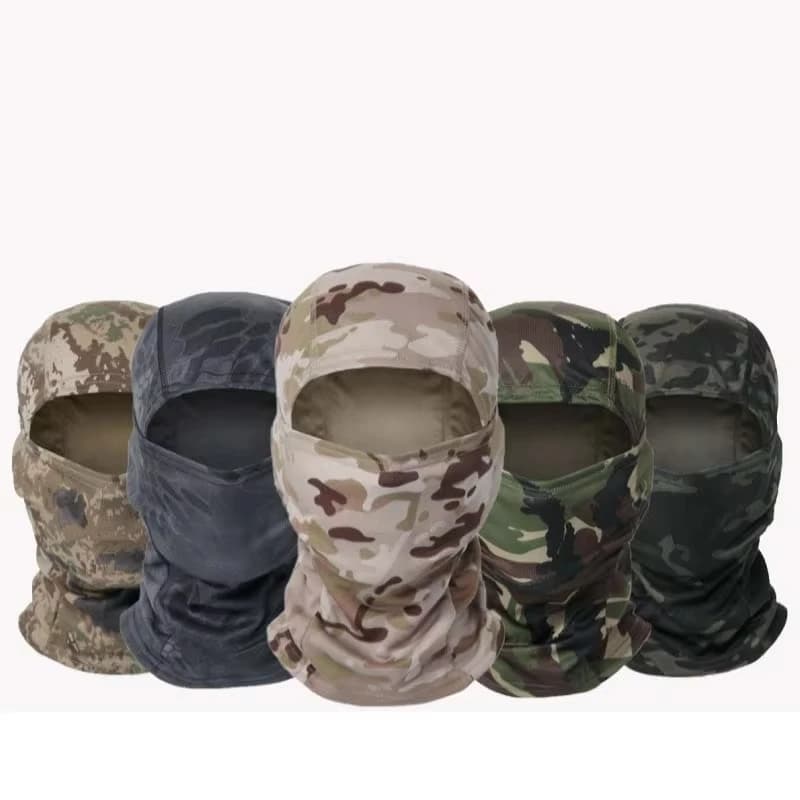 Passamontagna tattico multicam Maschera integrale Copri scudo Ciclismo Caccia Cappello Passamontagna mimetico Sciarpa