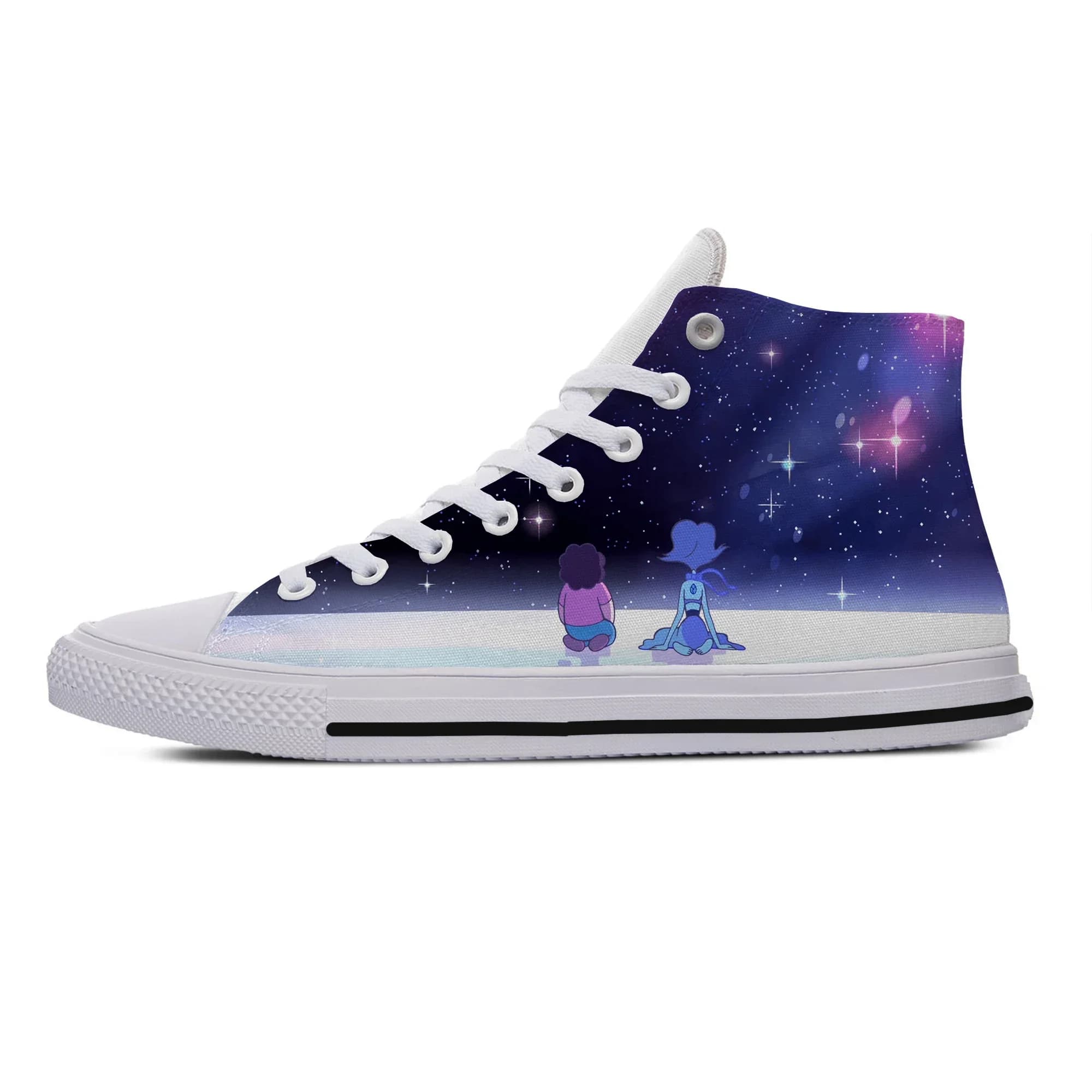 Hot Steven Universe - Lion - Mens Printing Shoes Man Lightweight Latest High Top Board Shoes Breathable Comfortable Canvas Shoes