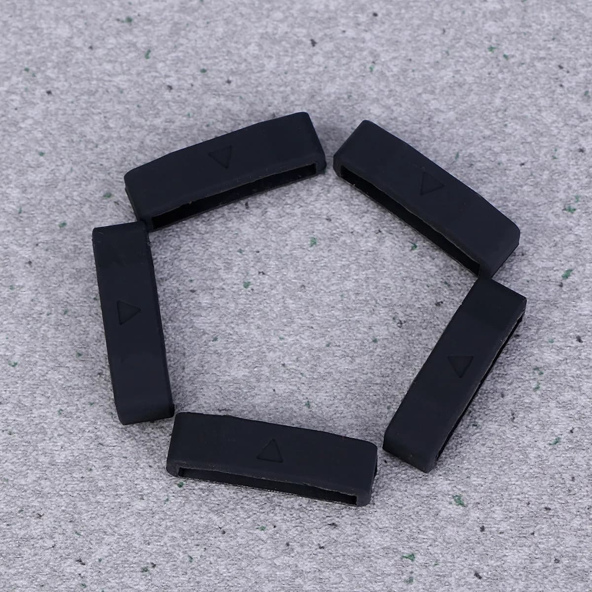 Anello ad anello per cinturino in silicone flessibile e robusto da 5 pezzi per supporto per cinturino sostitutivo per smartwatch compatibile con Apple
