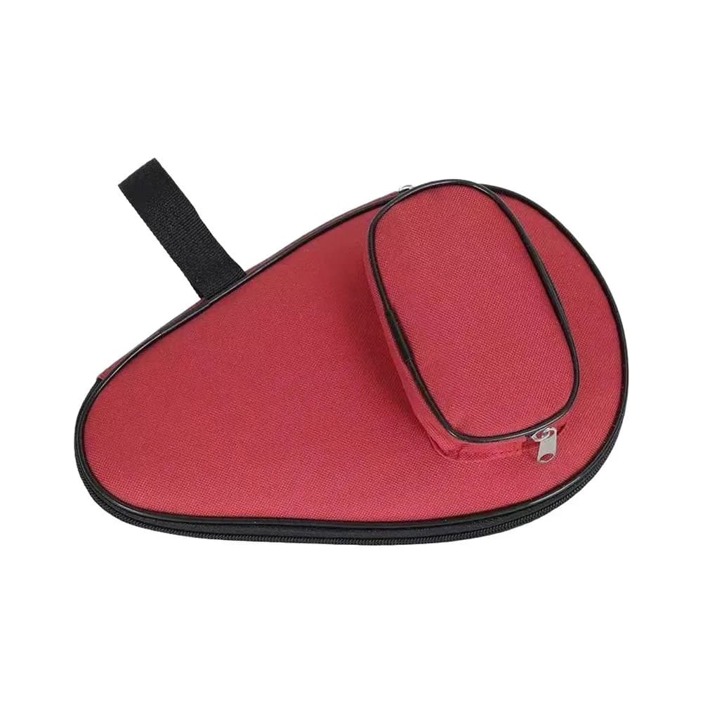 Portable Fabric Table Tennis Paddle Bag for 2 Rackets Dustproof Design with Ball Compartment Lightweight For Travel Accessory