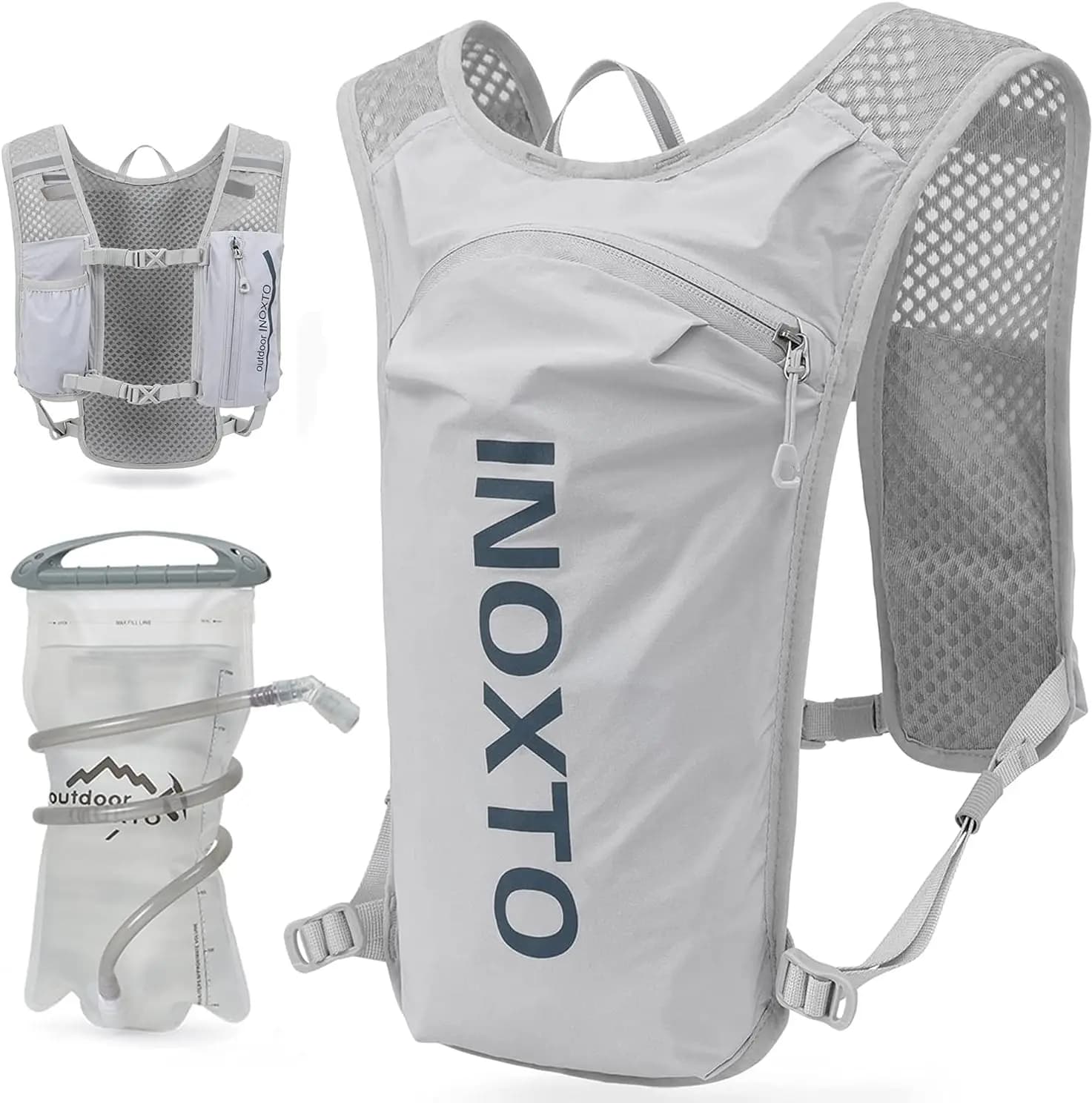 Zaino Idratazione per Corsa, Leggero e Isolato con Sacca d'Acqua da 1,5L per Escursionismo, Trail Running, Ciclismo e Maratona