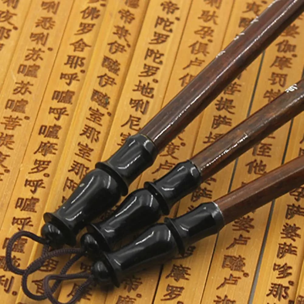 6pcs/set Stationery White Woolen Brown Weasel Hair Writing Brush Brush Pen Chinese Calligraphy