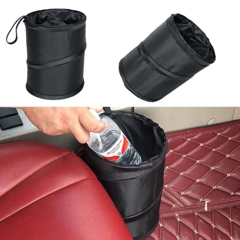 Pattumiera per auto GEFENSI Coolinker, bidone della spazzatura portatile, borsa pieghevole pop-up resistente all'acqua, cestino per rifiuti, bidone della spazzatura (1 confezione