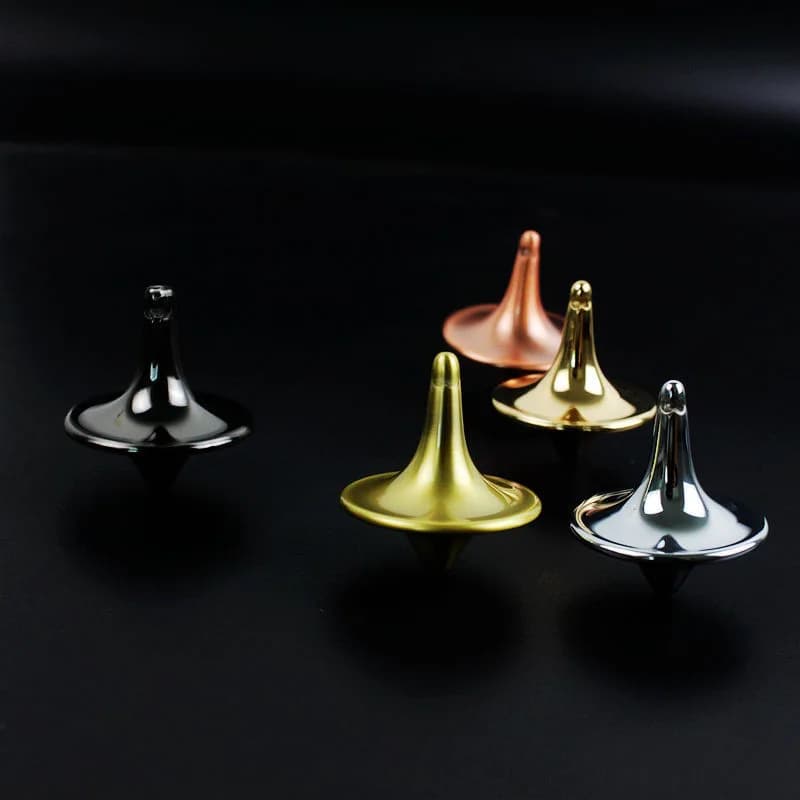 Fidget Spinner Giroscopio da Dito Piccolo in Metallo Antistress Giocattolo Regalo di Natale per Adolescenti Giroscopio Argento Totem del Film di Tendenza Argento