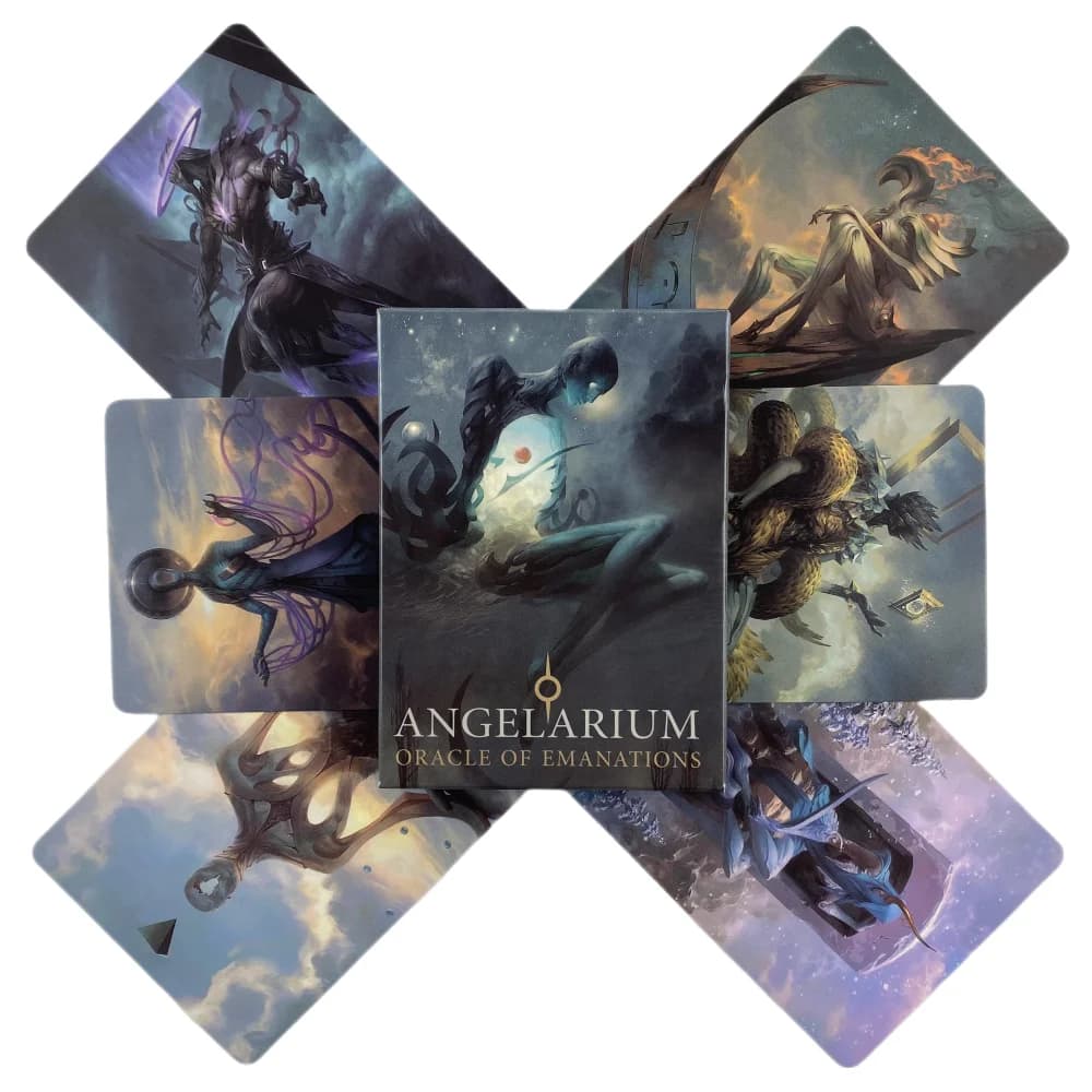 Angelarium Oracle Of Emanations Card Games 33 pezzi Versione inglese Giochi da tavolo Carte da gioco