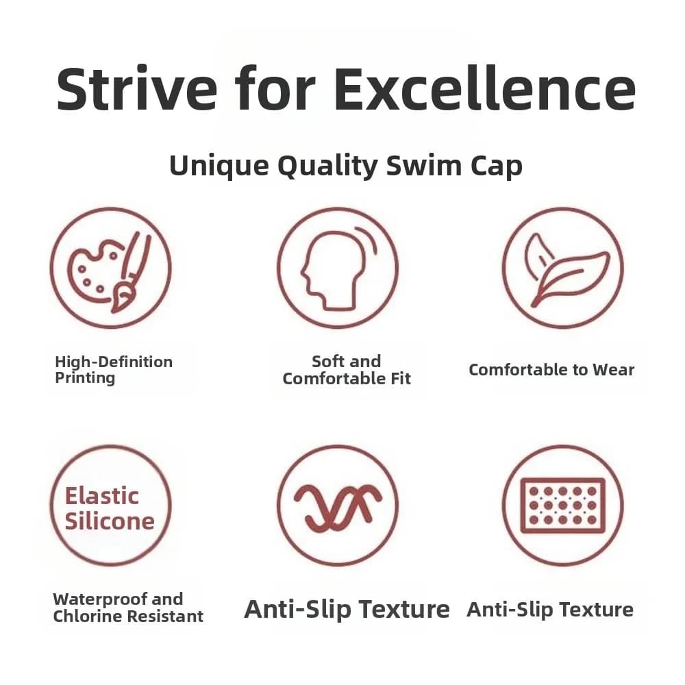 Major Bathing Cap Elastic Flower Swim Headgear Thicken Design Solid Color Floral Diving Hat Soft Sunscreen Snorkeling Cap Shower