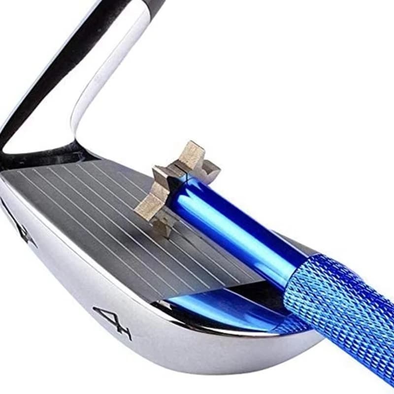 6-in-1 Golf Groove Sharpener, Portable Re-Grooving Cleaner Tool for Wedges Irons Putters Utility Clubs, Golf Gift for Golfer