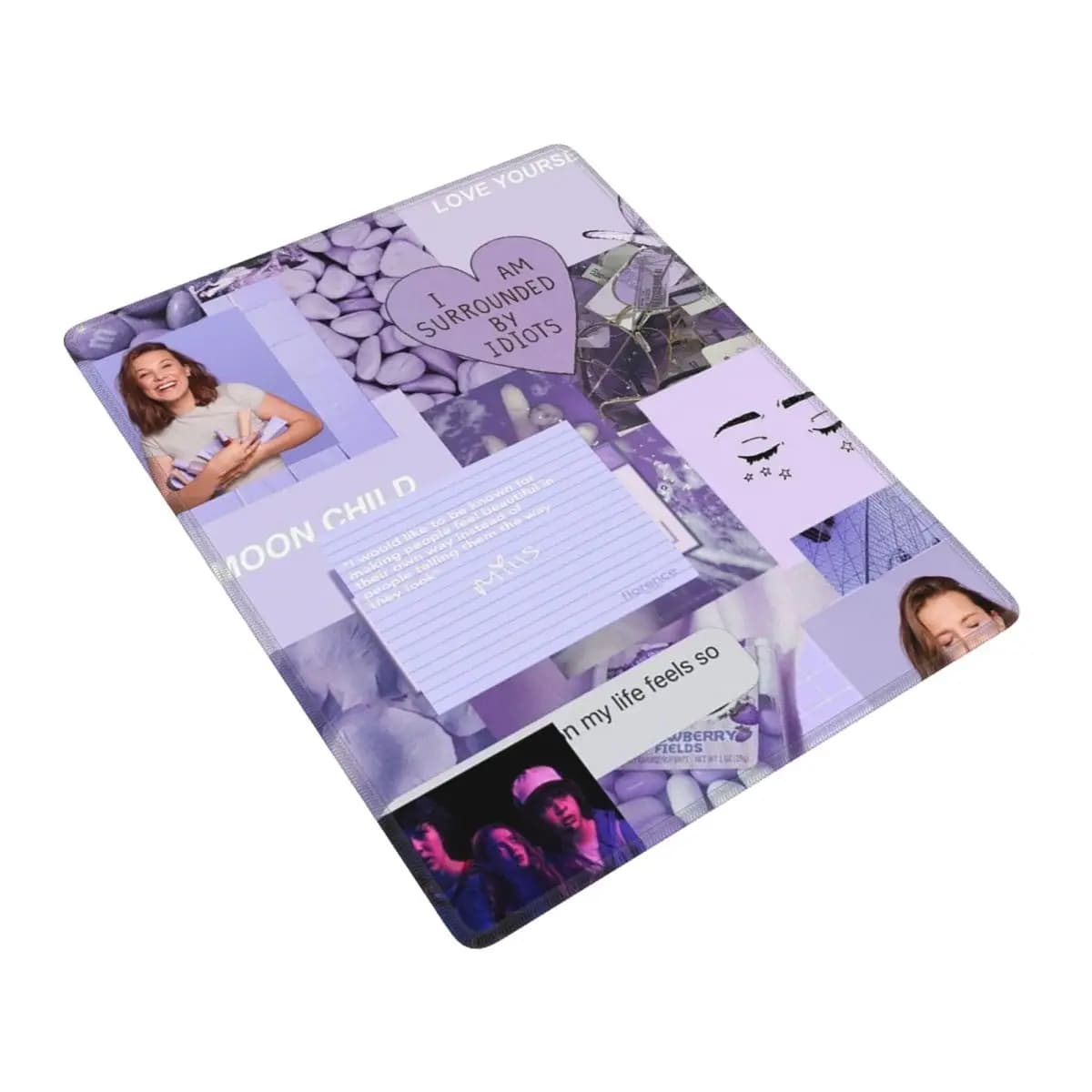 Florence By Mills Millie Bobby Brown Tappetino per mouse Gamer PC Tappetini per laptop Tappetino per tastiera Tappetino per scrivania da gioco per computer 7x9 pollici 22x18 cm