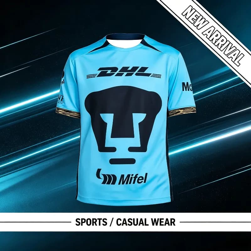 23-24 Pumas-UNAM Styles Football Jersey Men Kids Mexico Soccer Shirt Print Sportswear Los De Pedregal Fan Tops 3 Colors 100‑6XL