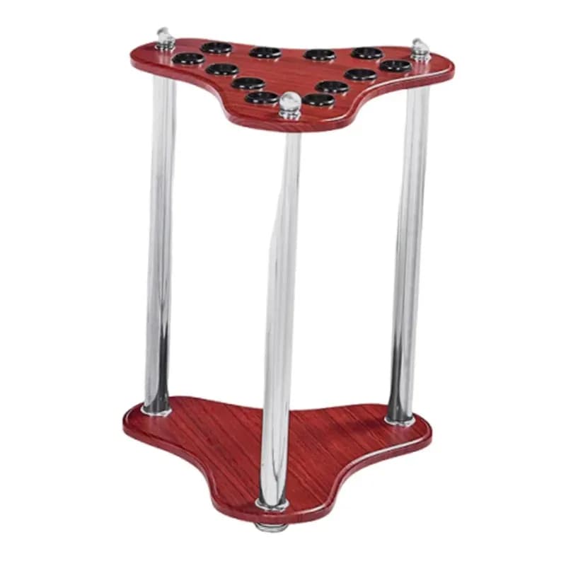 12 Slots Pool Cue Rack Vertical Stable,Modern Display Accessories Gift for Player Fishing Rod Racks,Equipment Pool Stick Holder