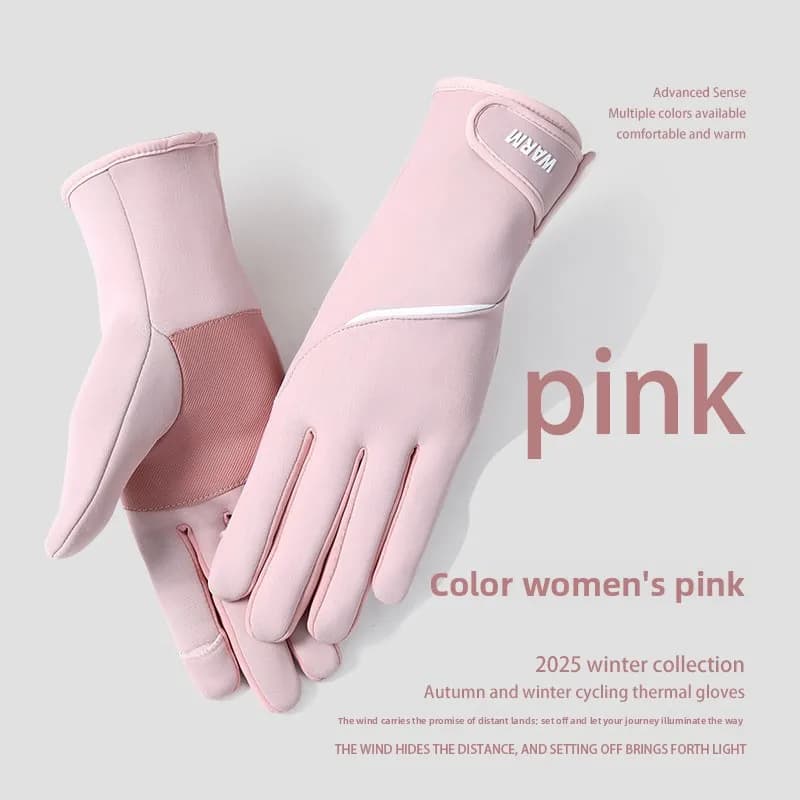 Women winter heat and windproof touch screen waterproof windproof and cold resistant