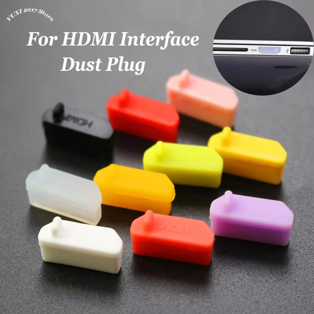 Set di 10 Tappi Antipolvere in Silicone Universali per Porte USB e Interfacce HDMI, Accessori per Laptop e PC