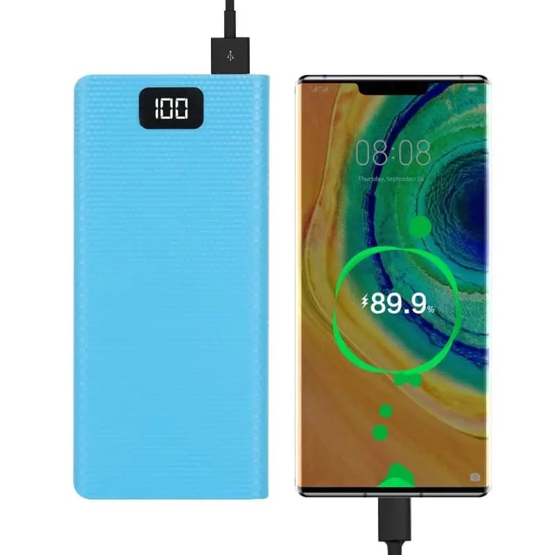 1pc DIY 8*18650 Battery Power Bank Case Charge Storage Box 5V Dual USB Type C Battery Holder Box PD QC3.0 Fast Charge For Phone