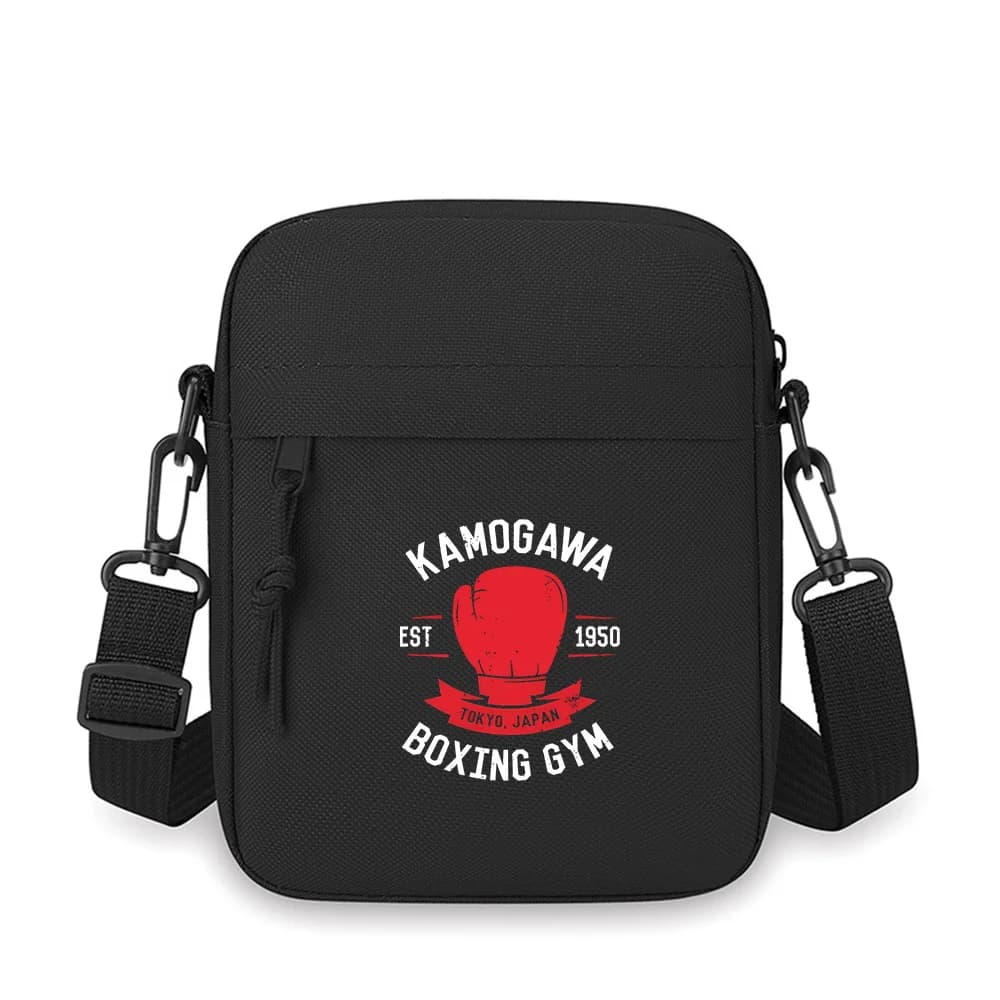 Guanto da boxe palestra est Giappone Borsa a tracolla da uomo Spalla singola Donna Cartoon Anime Film Stampa Design Unisex