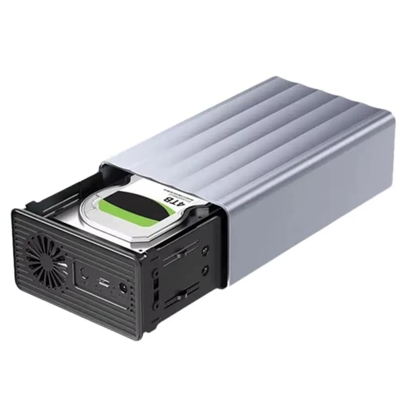 ABDW-Docking Station per HDD a doppia baia da 2,5/3,5 pollici, custodia esterna per disco rigido SSD con supporto funzione RAID per PC 42TB EU