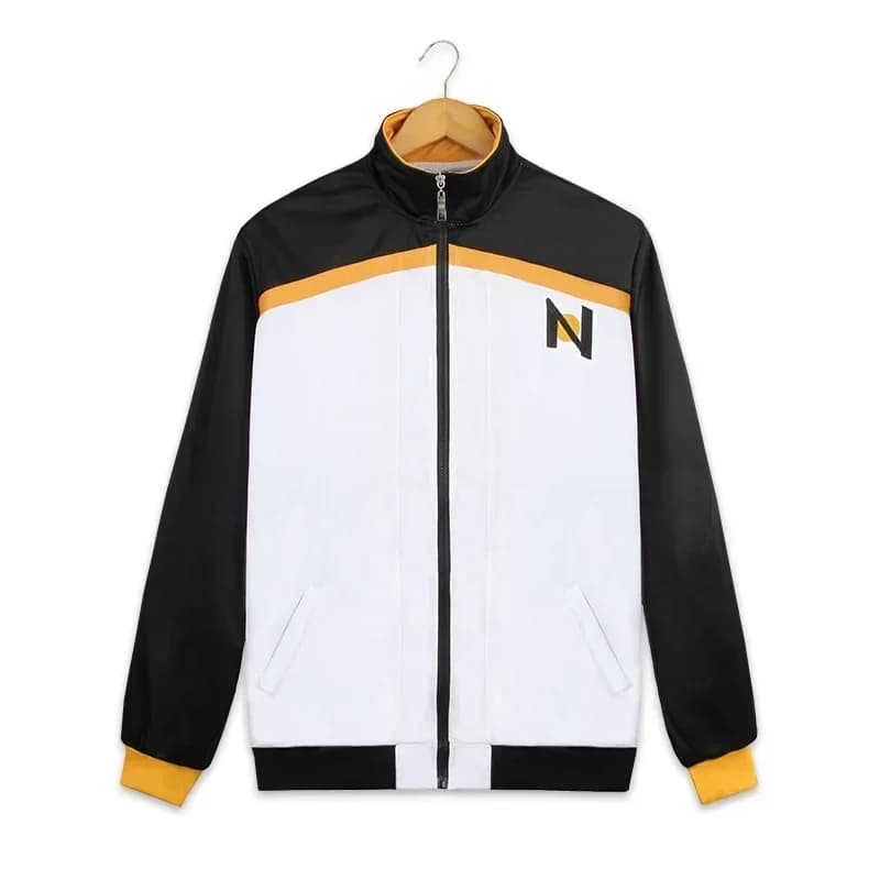 2026 Anime Subaru Natsuki Cosplay Costume Campus Uniform Black White Tracksuit Jacket Pants Suit in stock