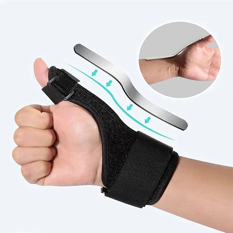 1 pz Sport medico Polso Pollici Supporto per le mani Supporto per dito regolabile Protezione Tutore Manicotto protettivo Proteggi le dita
