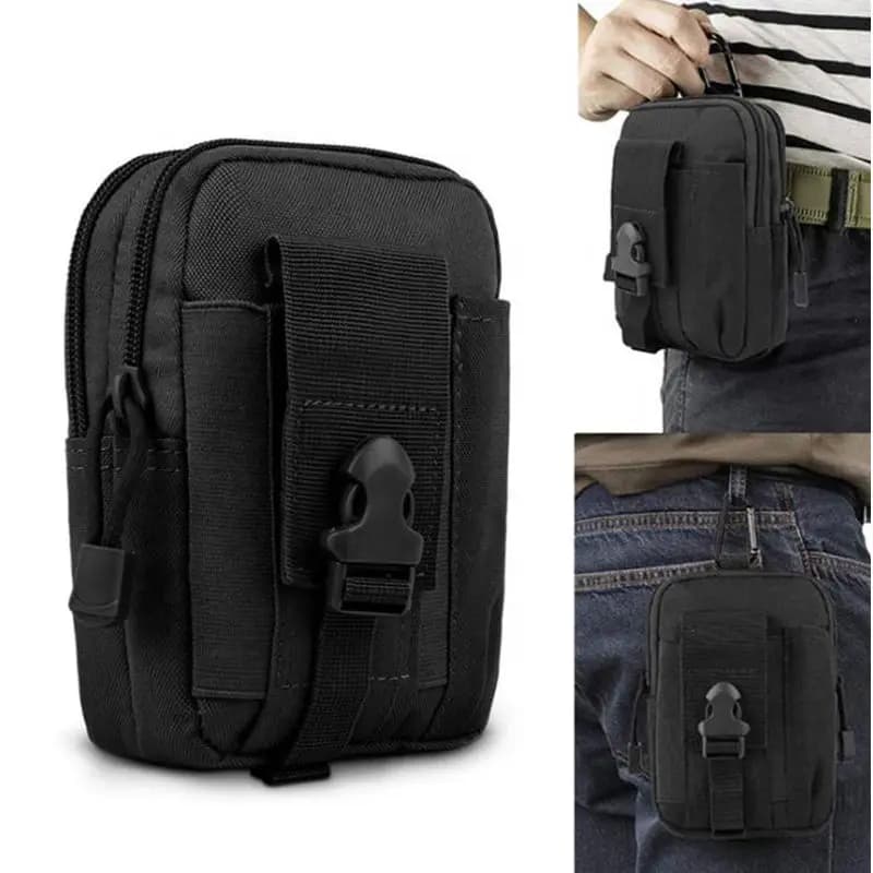 Tactical Molle Admin Pouch Utility EDC Tool Pouch Small Phone Bag Double Capacity Mini Tactical Belt Bag Phone Holder Waist Pack