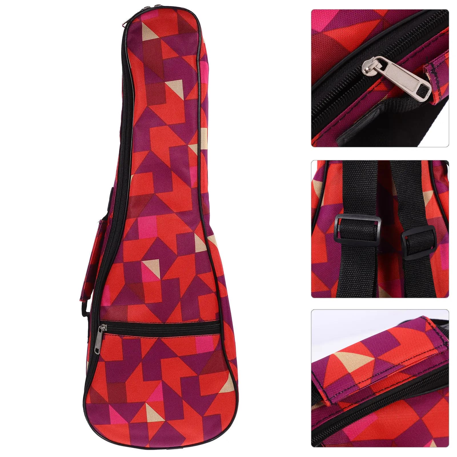 Portable Ukulele Backpack Waterproof Oxford Cloth Heavy Duty Protection Bag Creative Simple Design for Travel Outdoor Storage