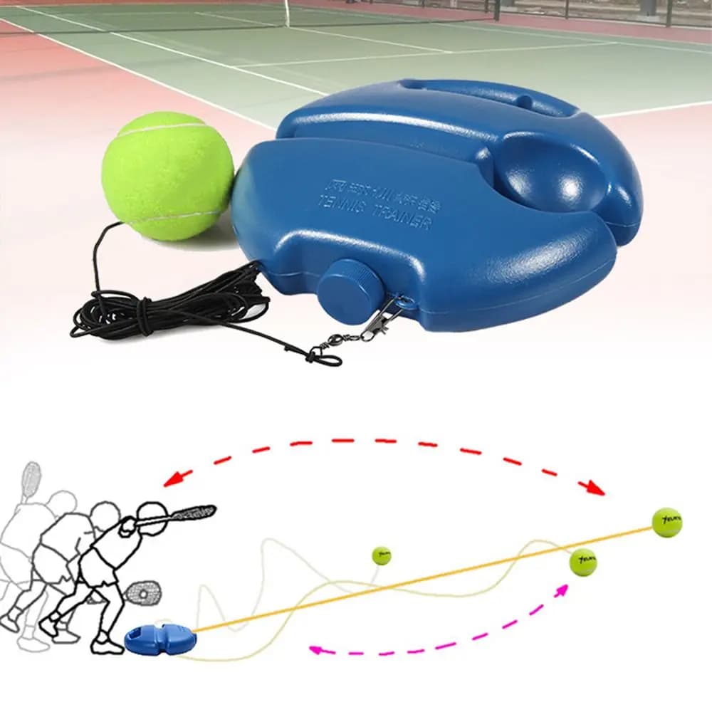 Primary Self-study Ball Rebound Tennis Trainer Training Practice Tool Tennis Trainer Self-study Baseboard