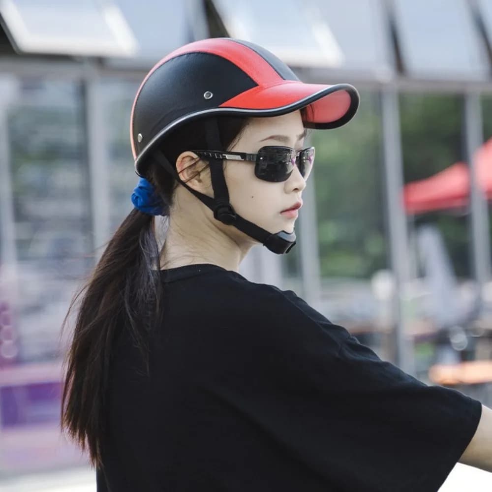 Bicycle Helmet Style Light Baseball Cap With Adjustable Strap Rigid Cycling Helmet Anti-Bike Helmet half face UV for woman man