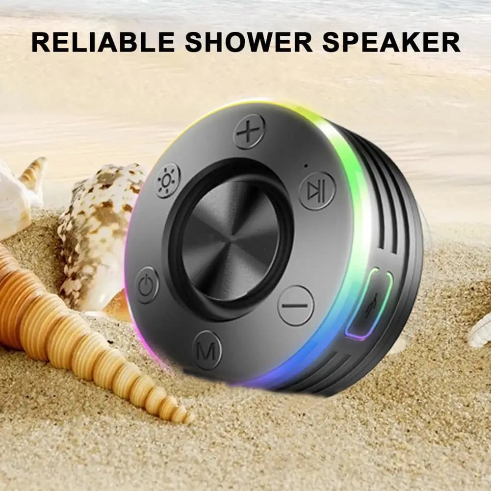 Altoparlante wireless compatibile Bluetooth con luci LED RGB IPX7 Altoparlante stereo portatile a conduzione ossea impermeabile facile da collegare