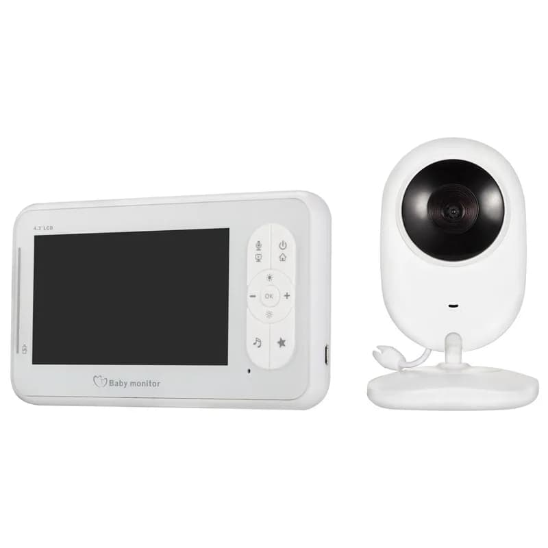 4.3 inch Wireless Baby Monitor Temperature Monitor Two-way Audio Security Camera for Night Vision Baby Nanny Security Camera
