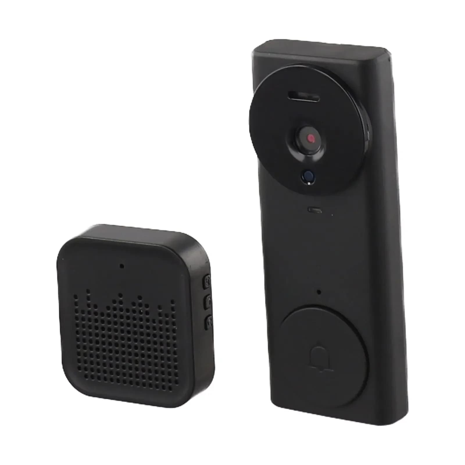 Videocitofono HD Campanello per porta WiFi wireless Telecamera notturna per campanello di sicurezza domestica Schermo Videocitofono wireless Comunicazione Ual