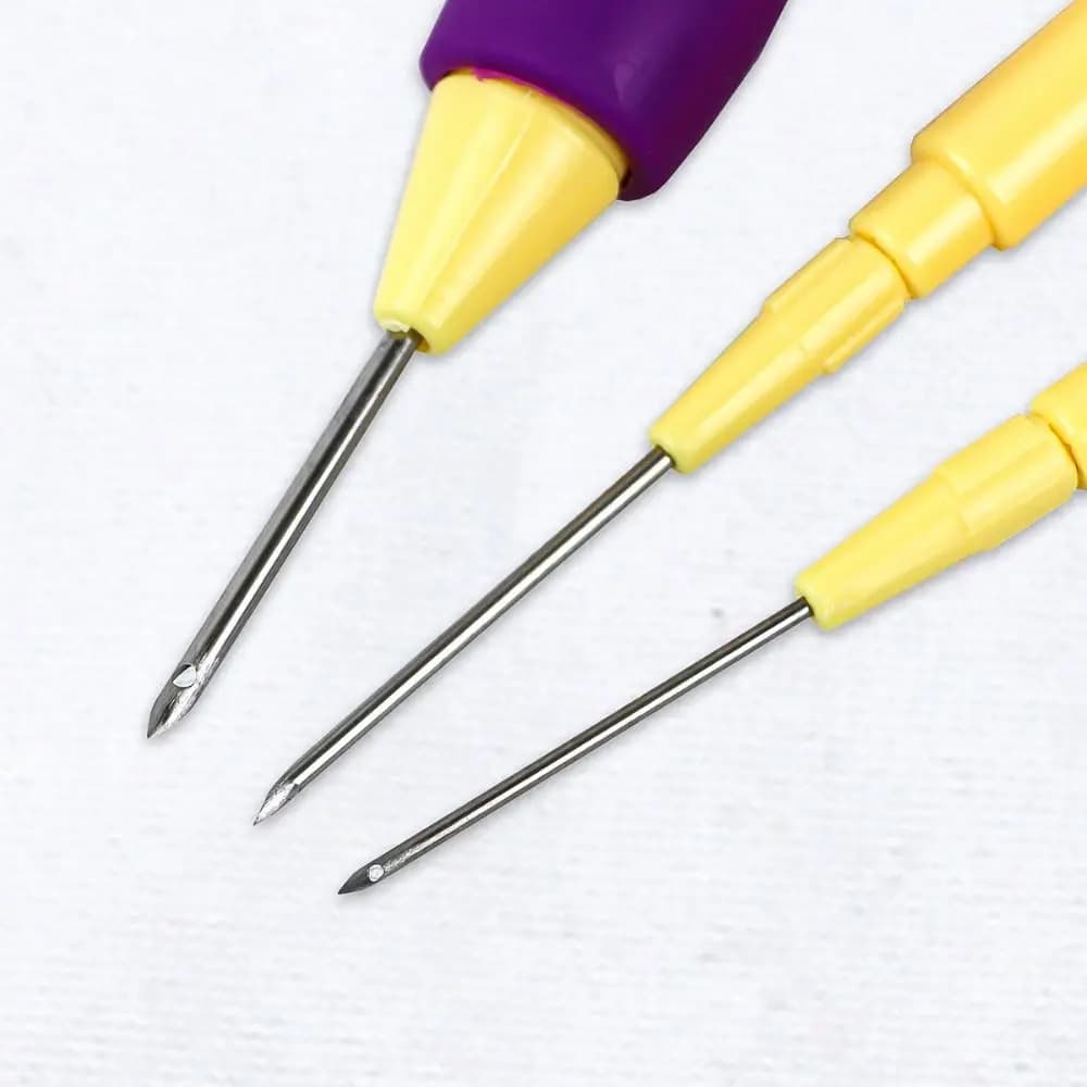 Adjustable Embroidery Punch Needle Kit Poking Cross Stitch Tools DIY Craft Magic Embroidery Pen Stitching Applique