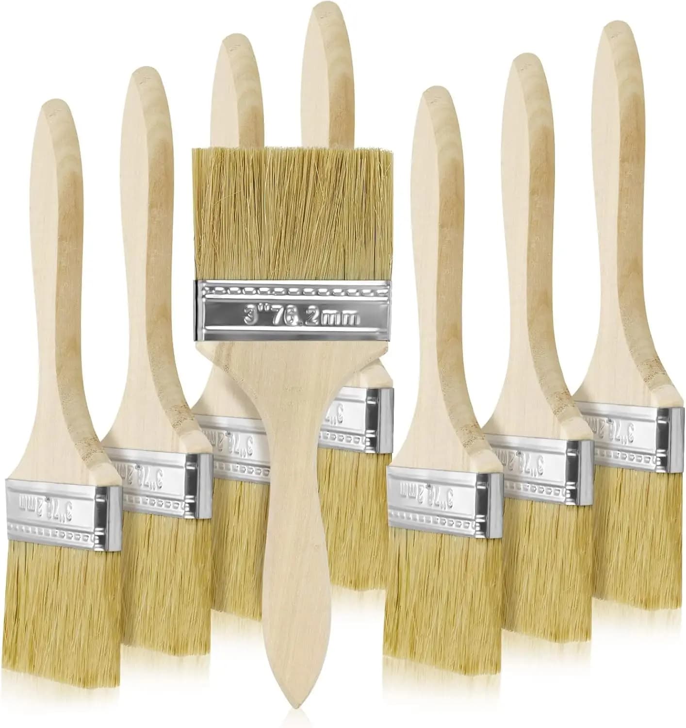 Set di 36 Pennelli da 3 Pollici per Pittura, Impregnazioni, Vernici, Resine Epossidiche, Colla e Resine