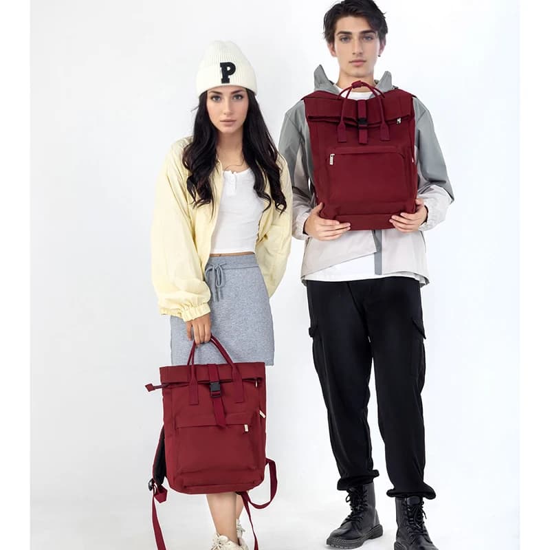 Schoolbag Female College Student Large Capacity Backpack 2024 New Niche Notebook 14Inch Computer Bag Girls Backpack
