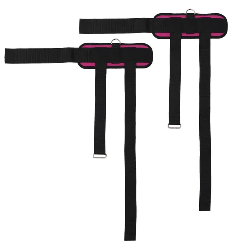 Cinghie fisse per caviglia a pedale Fibbia di supporto per piede per body-building in nylon telecopico per manubri per sollevamento pesi Barbell-B60B