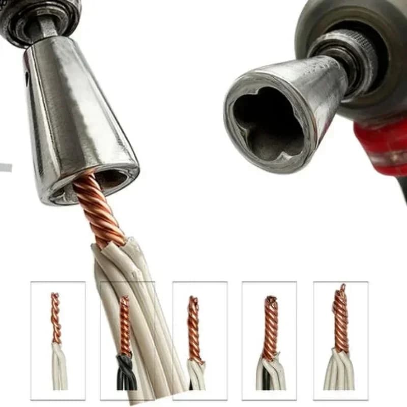 1PC Wire Torsion Tools Quickly Twister Electricist Artefact for Electric Trapano Driver Connector Braided Cable Multi-Tool Device