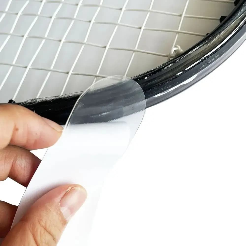 Transparent scratch-resistant racket head sticker to prevent protection of the frame protective tape for Tennis racket TPU 37cm frame protection for racket