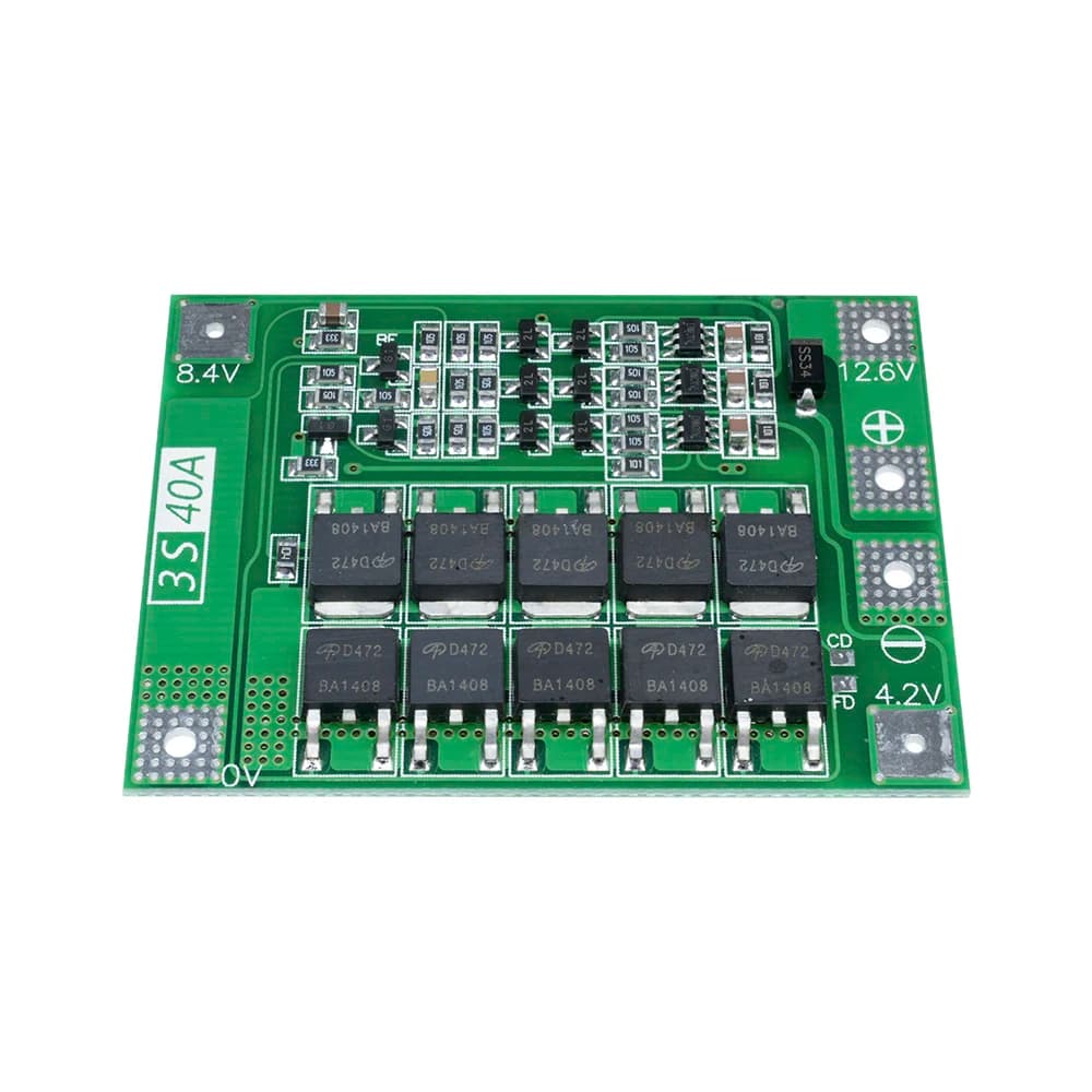 Scheda di protezione del caricabatteria al litio 3S 40A agli ioni di litio 18650 BMS per motore trapano 12.6V migliora/bilancia