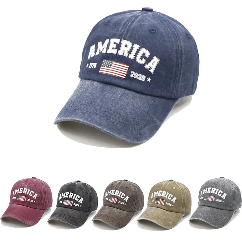Cappellino da Baseball Ricamato con Aquila per il 250° Anniversario USA, Unisex, Patriottico, Regolabile, in Cotone, Cappello da Sole per Adulti