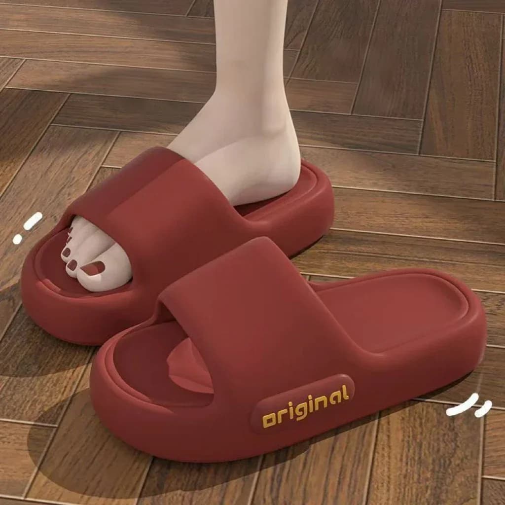 Nuove donne comode tinta unita suola morbida antiscivolo infradito da spiaggia piattaforma estiva pantofole nuvola scivoli cuscino EVA donna coppia