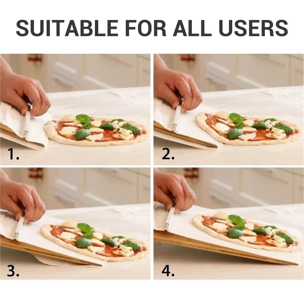 Non Stick Sliding Pizza Peel Wooden Comfortable Handle Pizza Spatula Slider Lightweight Hangable Multipurpose Pizza Spatula
