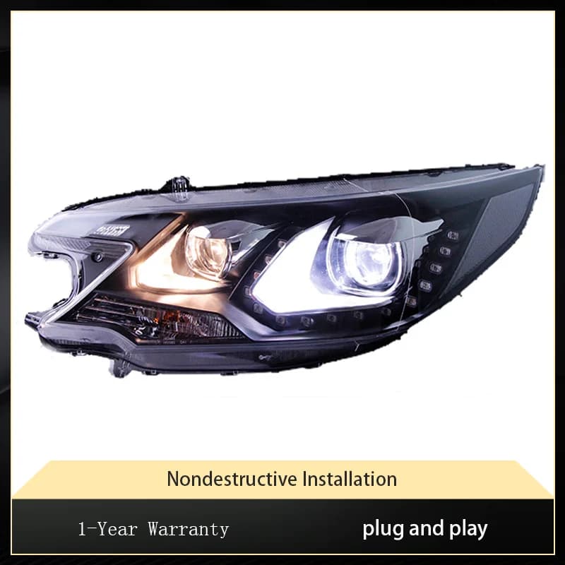 Car Lights For Honda CRV 2012 2013 2014 LED Headlights Assembly Upgrade Projector Lens DRL Bi Xenon Signal Lamp Accessories