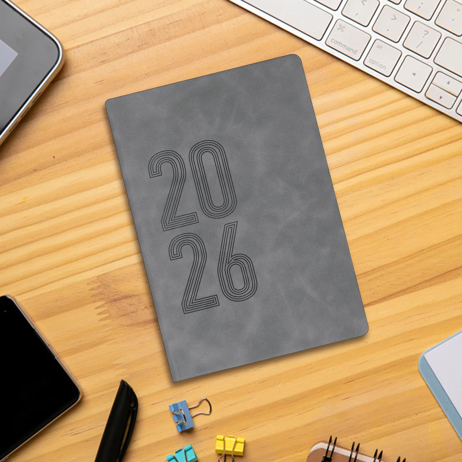 Agenda Planner A5 2026 con Copertina Morbida in PU, Calendario 12 Mesi, Pianificatore Settimanale e Giornaliero, Tracker delle Abitudini, Agenda Appuntamenti per Casa e Ufficio