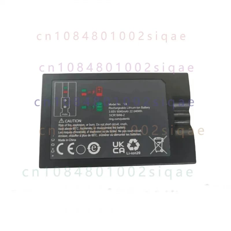 V4 5AT3S3 5F53E9 3.65V 6040mAh 22.046Wh Battery Pack For Ring Video Doorbell 2/3/4Quick ReleaseFast ship