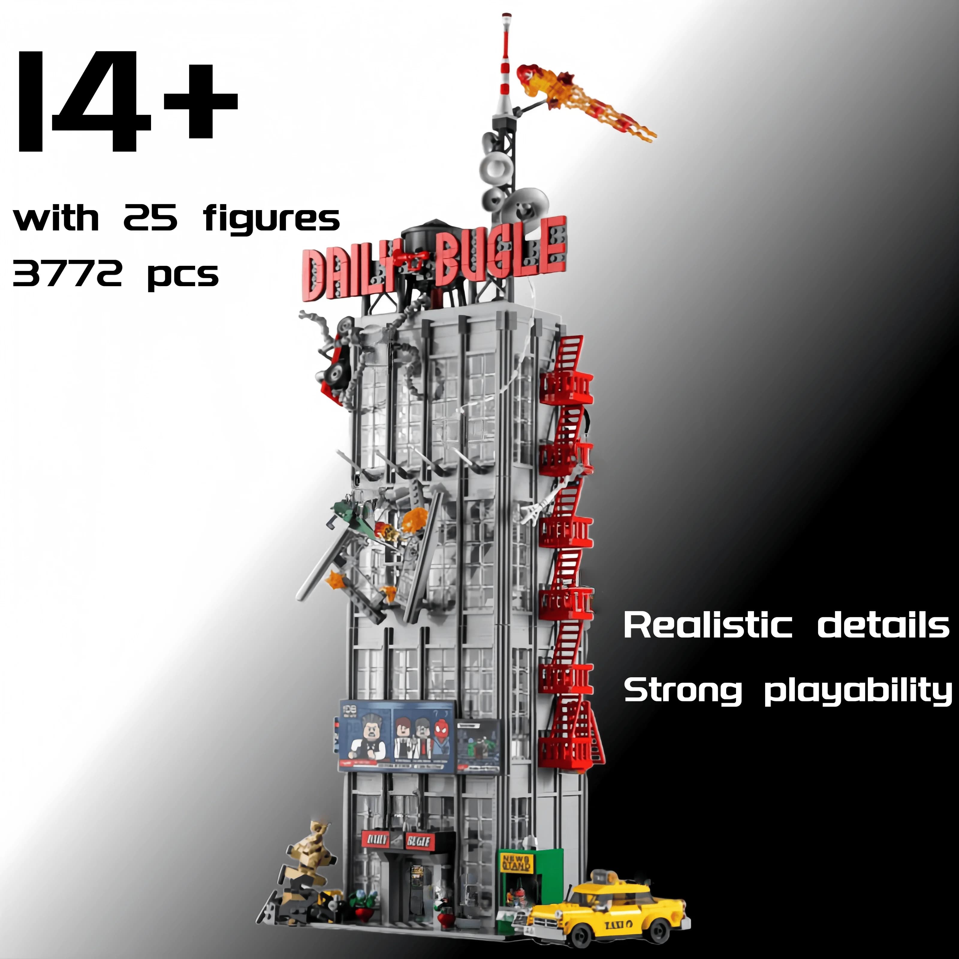 3772 pezzi di mattoncini da costruzione Big Bugle, giocattoli per ragazzi e ragazze, compatibili con 76178, regalo ideale per compleanno e Natale
