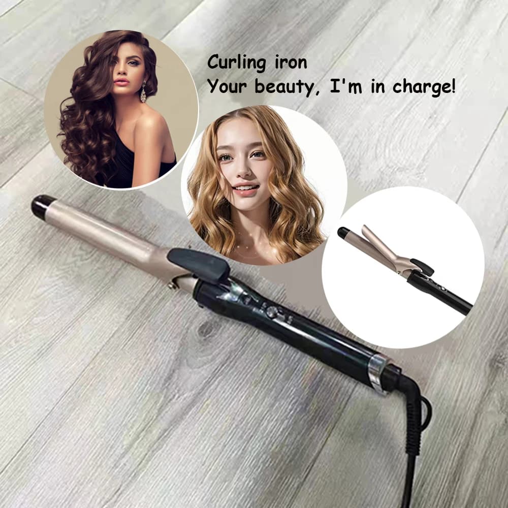 Ferro arricciacapelli professionale per onde grandi e arricciature a spirale, strumento elettrico per styling di capelli belli e perfetti